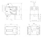 6.5x4.0x4.4mm Detector Switch,DIP with Peg